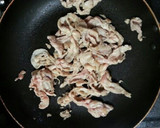 豚肉と新玉と絹さやの中華風炒め♡作り方3写真