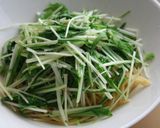 水菜たっぷり！サバで和パスタ作り方4写真