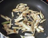 うどの皮のキンピラ作り方3写真