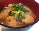 春キャベツとジャガイモの お味噌汁作り方5写真