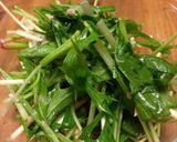水菜のサラダ作り方5写真
