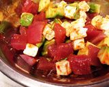 簡単♡マグロとアボカドの韓国風おつまみ丼作り方5写真