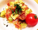 簡単♡マグロとアボカドの韓国風おつまみ丼作り方6写真