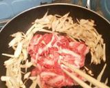 ゴボウと牛肉の卵とじ作り方3写真