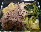 安いお肉ですき焼き丼作り方8写真