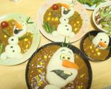 オラフのカレーライス（アナと雪の女王）作り方4写真