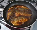 ﾌﾗｲﾊﾟﾝで簡単♪ピリ辛サバの味噌煮作り方5写真