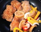しっとり軟らか鶏肉とパプリカの塩レモン煮作り方5写真