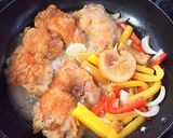 しっとり軟らか鶏肉とパプリカの塩レモン煮作り方6写真