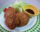 キャベツ入りメンチカツ♪作り方5写真