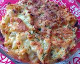新玉ねぎとかもロースハムの豆乳グラタン作り方7写真