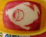 妖怪ウォッチりんごでジバニャン♫キャラ弁作り方13写真