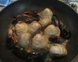 ホンビノス貝とムール貝 クリームパスタ作り方11写真