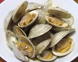 ホンビノス貝とムール貝 クリームパスタ作り方1写真