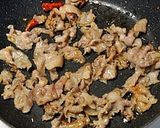 筍と塩麹豚のガリバタ醤油スパゲッティ作り方5写真