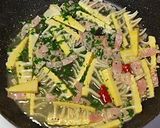 春味♪筍とベーコンのペペロンチーノ作り方5写真