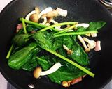 ほうれん草とベーコンのクリームパスタ！！作り方4写真
