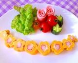 竹串でお花の卵焼き♪キャラ弁おかずに♪作り方10写真