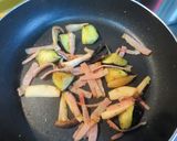 たっぷりレタスとベーコンのパスタ♪作り方3写真