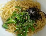 痩せるぞ！オクラ塩昆布の混ぜるだけパスタ作り方4写真