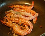 *有頭エビのパスタ*作り方3写真
