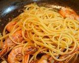 *有頭エビのパスタ*作り方5写真