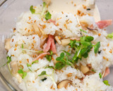 簡単♬【ベーコンとエリンギの混ぜご飯】作り方4写真