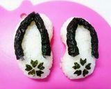 キャラ弁❈沖縄　島ぞうりおにぎり作り方5写真