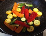 献立☆夏野菜カレーと紫キャベツサラダ作り方2写真