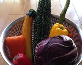 献立☆夏野菜カレーと紫キャベツサラダ作り方6写真