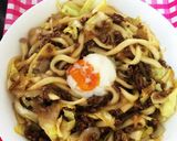 手抜きランチに！ひき肉の簡単うどん作り方5写真