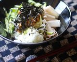 納豆とろろのぶっかけ蕎麦作り方4写真