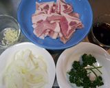 はちみつとバルサミコ入り♪醤油タレ☆豚丼作り方1写真