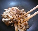 れんこんときのこの甘酢炒め作り方4写真