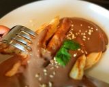 ヘルシー＊豆乳チョコクリームパンケーキ作り方9写真