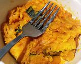 かぼちゃの煮物リメイク！明太マヨチーズ＊作り方1写真