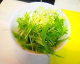 蒸し鶏と水菜のさっぱりサラダ作り方2写真