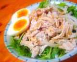 蒸し鶏と水菜のさっぱりサラダ作り方7写真