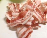 豚肉と白菜の卵丼作り方1写真