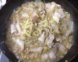 豚肉と白菜の卵丼作り方8写真