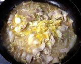 豚肉と白菜の卵丼作り方9写真