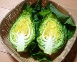プレ農家めし◆みさきキャベツの芯の塩炒め作り方1写真