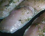 簡単美味おしゃれ　切り身魚の塩麹バジル漬作り方4写真