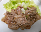 豚切り落とし肉焼きの、えのきソースかけ作り方10写真