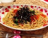 いくらと大葉のパスタ、ニンニクバター醤油作り方7写真
