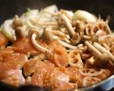 胸肉の味噌だれ丼作り方2写真