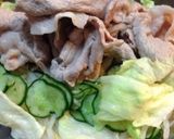 サラダうどん〜豚しゃぶリメイク作り方1写真