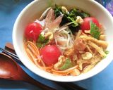 野菜たっぷり♡凍トマトの梅風味和風冷麺作り方11写真