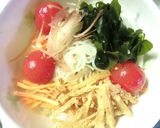 野菜たっぷり♡凍トマトの梅風味和風冷麺作り方9写真