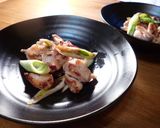 鶏と白ネギの塩炒め♪作り方4写真
